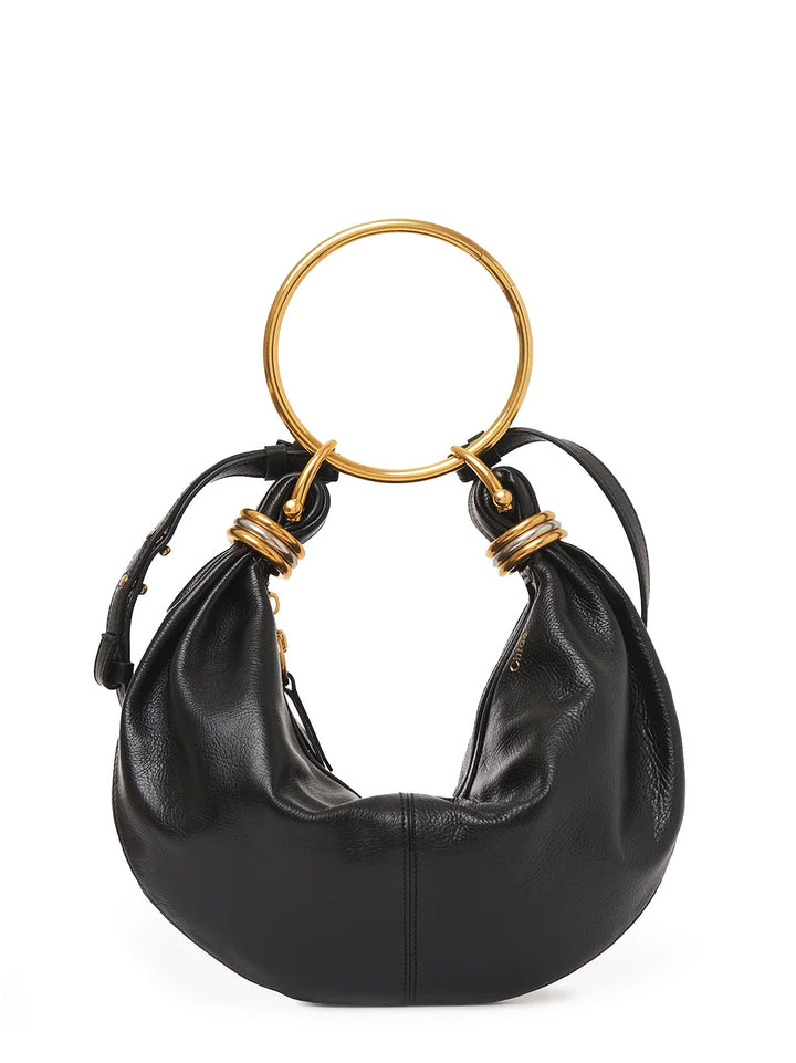 Bracelet Hobo leather bag