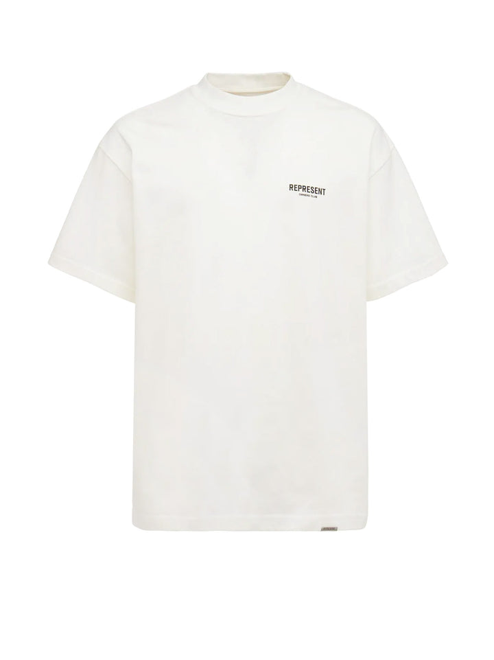 Cotton t-shirt with frontal logo