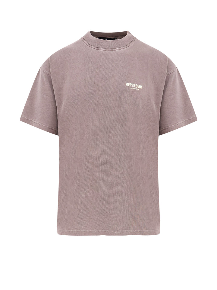 Cotton t-shirt with frontal logo