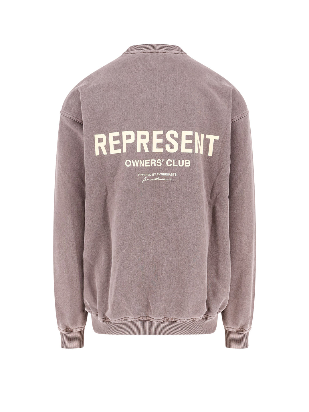 Cotton sweatshirt with frontal logo print