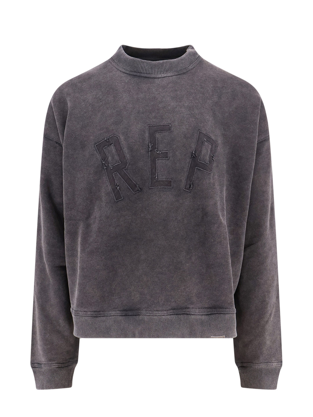 Cotton sweatshirt with frontal REP logo