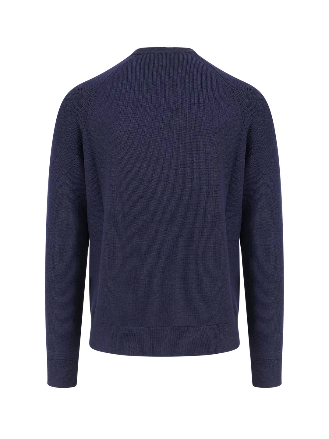 Ribbed virgin wool sweater