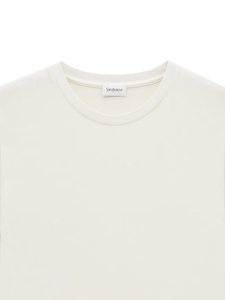 Cotton t-shirt with logo tag