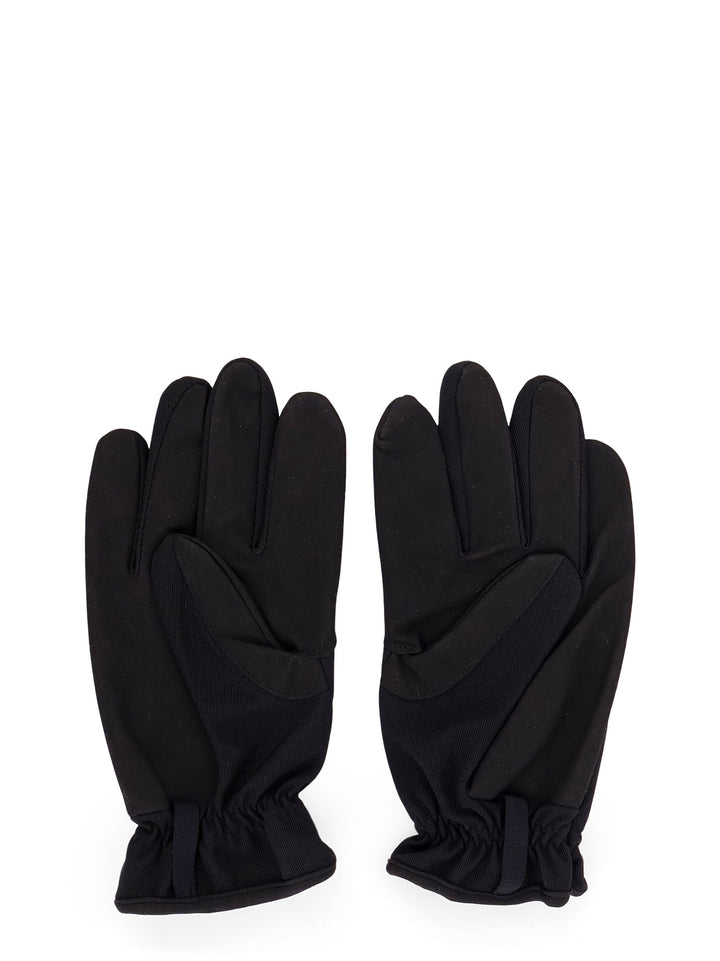 Technical fabric gloves with logo