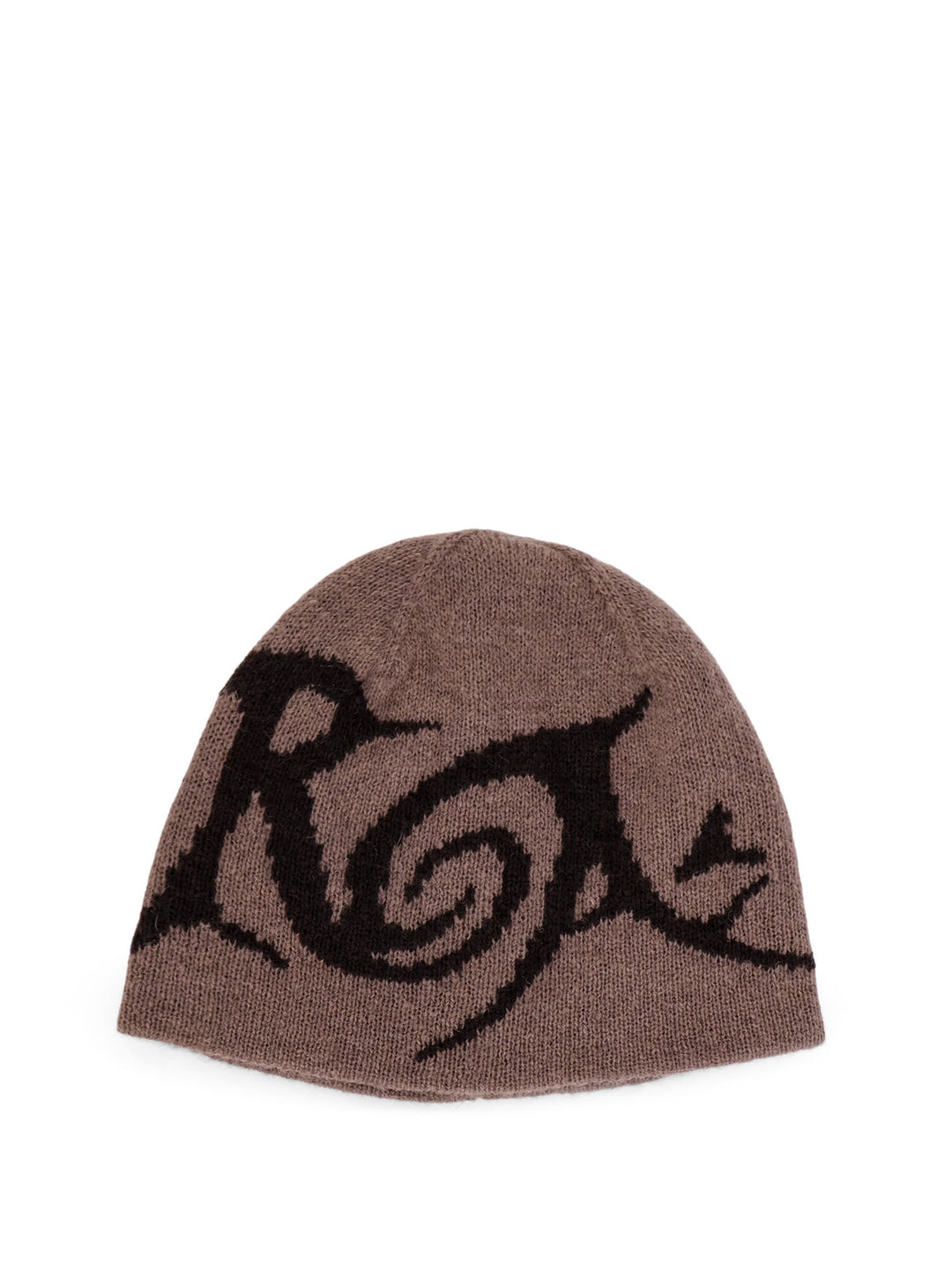 Mohair blend hat with logo