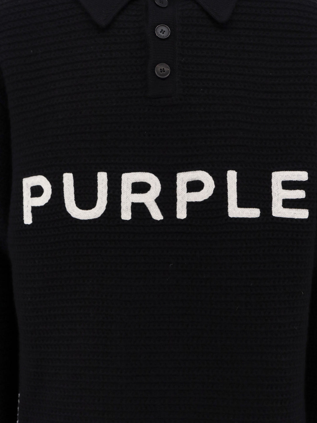 Wool sweater with frontal logo embroidery