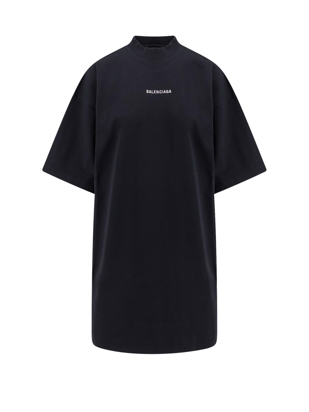 Cotton T-shirt with contrasting logo on the front