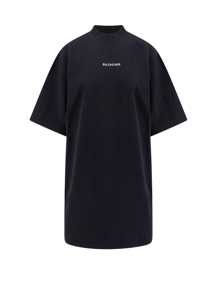 Cotton T-shirt with contrasting logo on the front