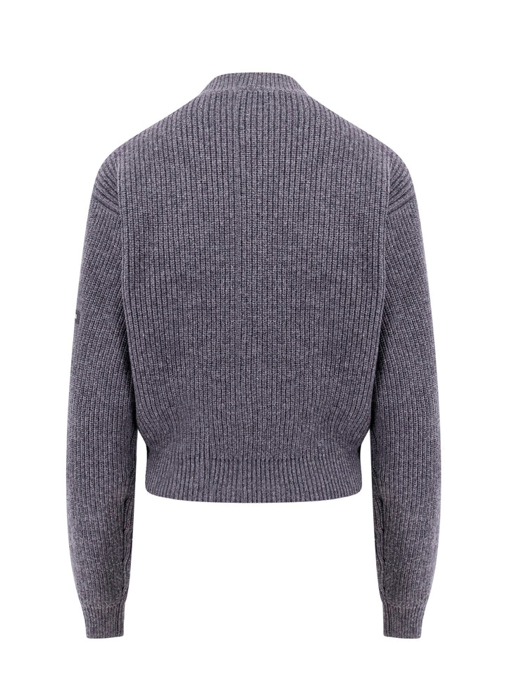 Cropped wool sweater