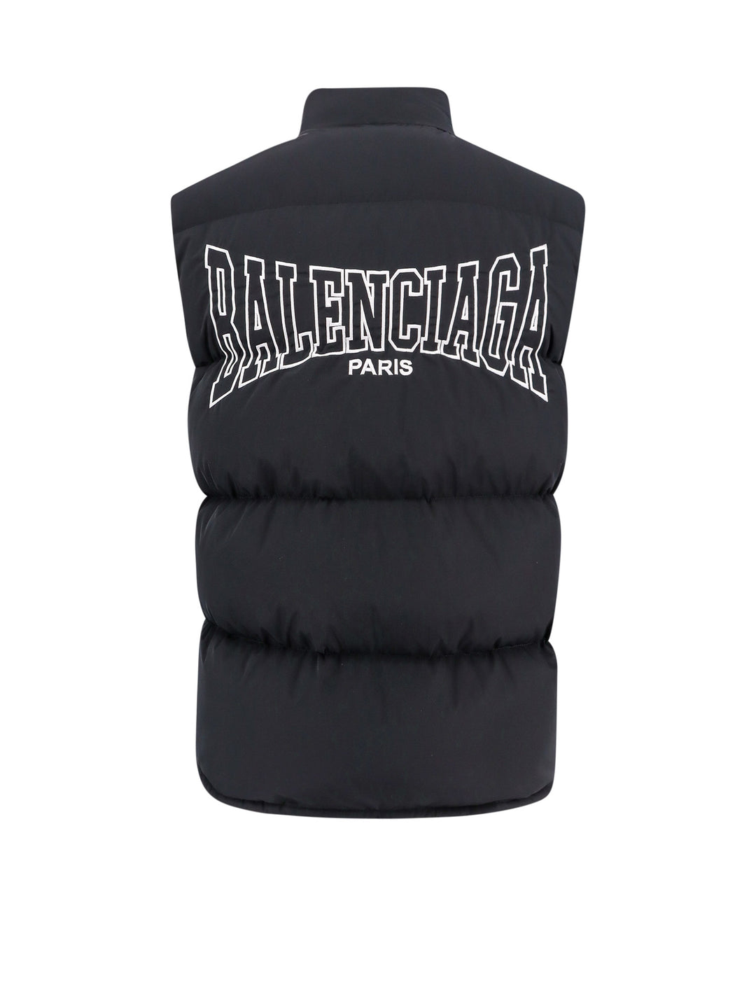 Sleeveless Puffer Jacket with Logo detail