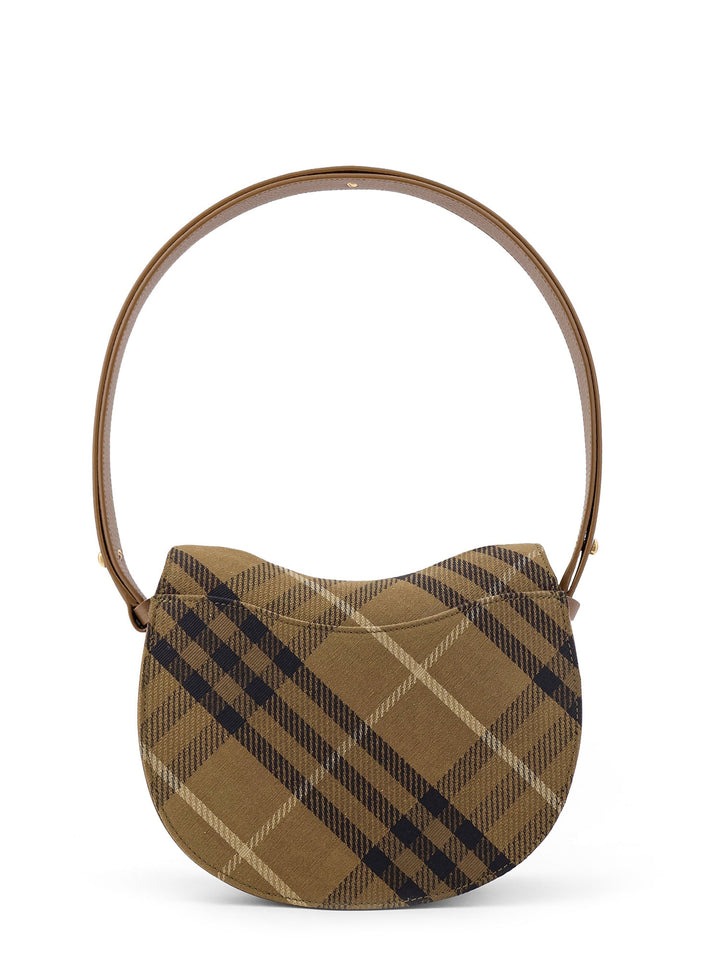 Rocking Horse canvas shoulder bag with Burberry Check motif