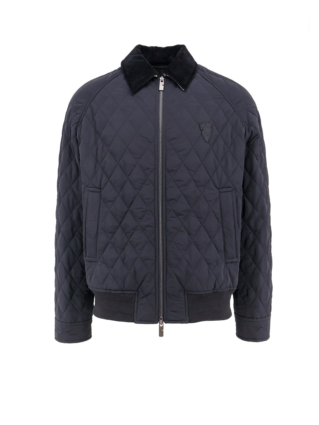 Quilted nylon jacket with Check lining