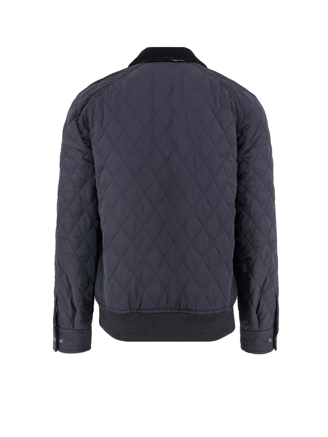 Quilted nylon jacket with Check lining