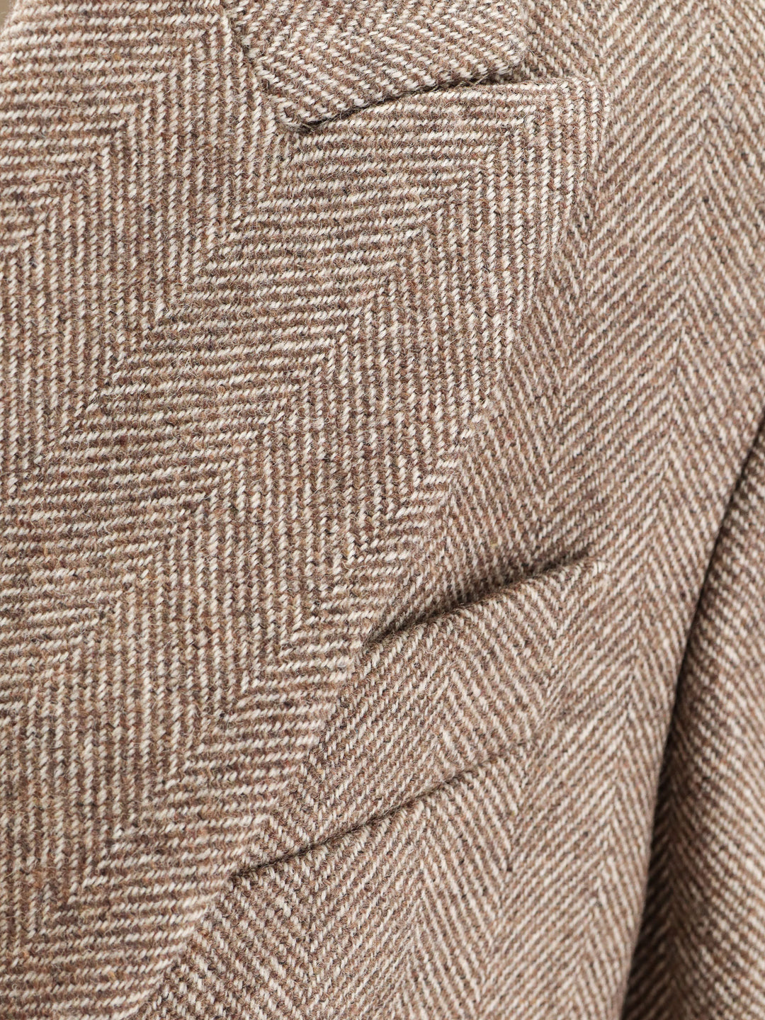 Herringbone wool blend blazer