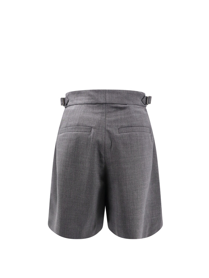 Virgin wool bermuda shorts with pinces