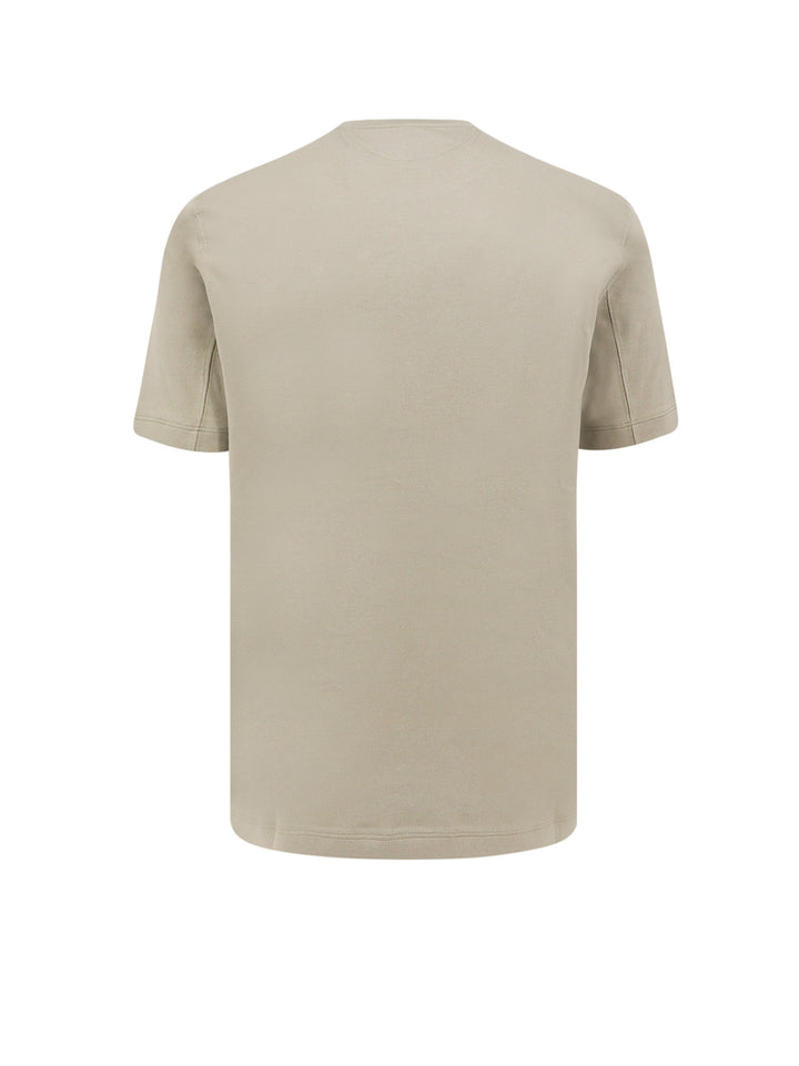 Cotton t-shirt with contrasting profiles