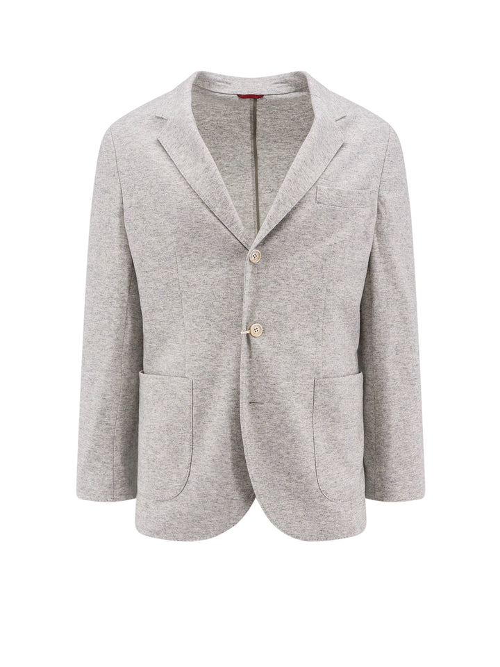 Unlined cashmere blazer