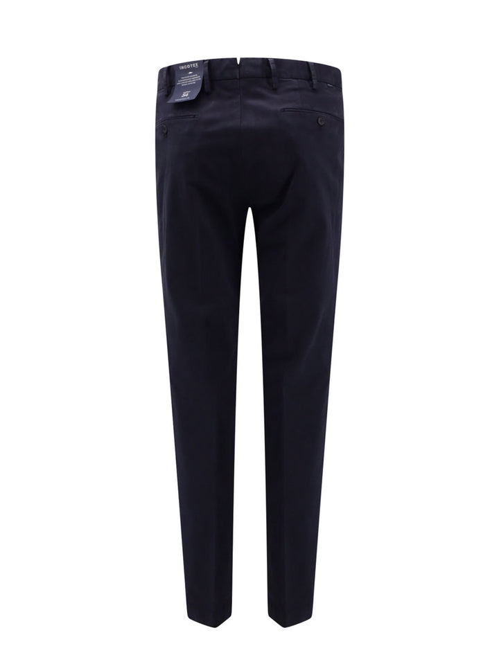 Tapered Fit cotton trouser with pinces and logo tag