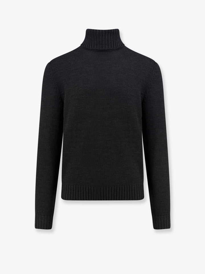 Ribbed virgin wool sweater