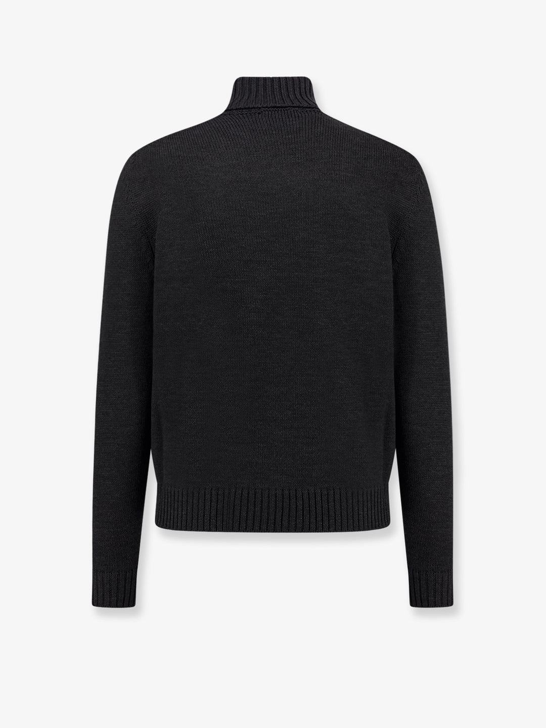 Ribbed virgin wool sweater