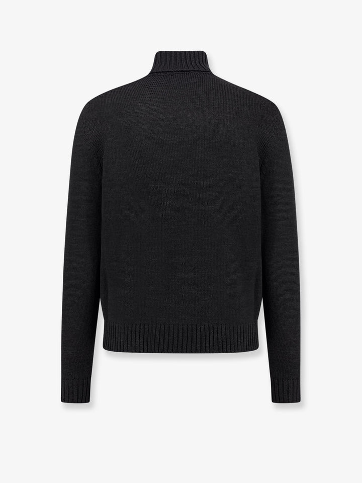 Ribbed virgin wool sweater