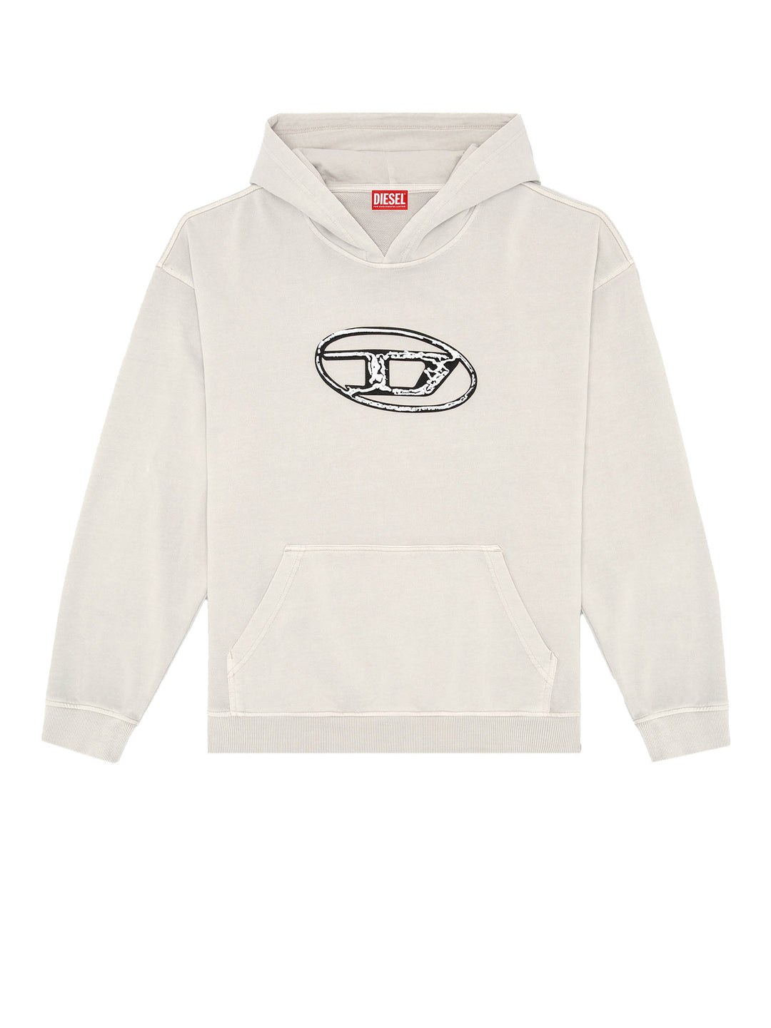 Cotton sweatshirt with frontal Oval-D logo