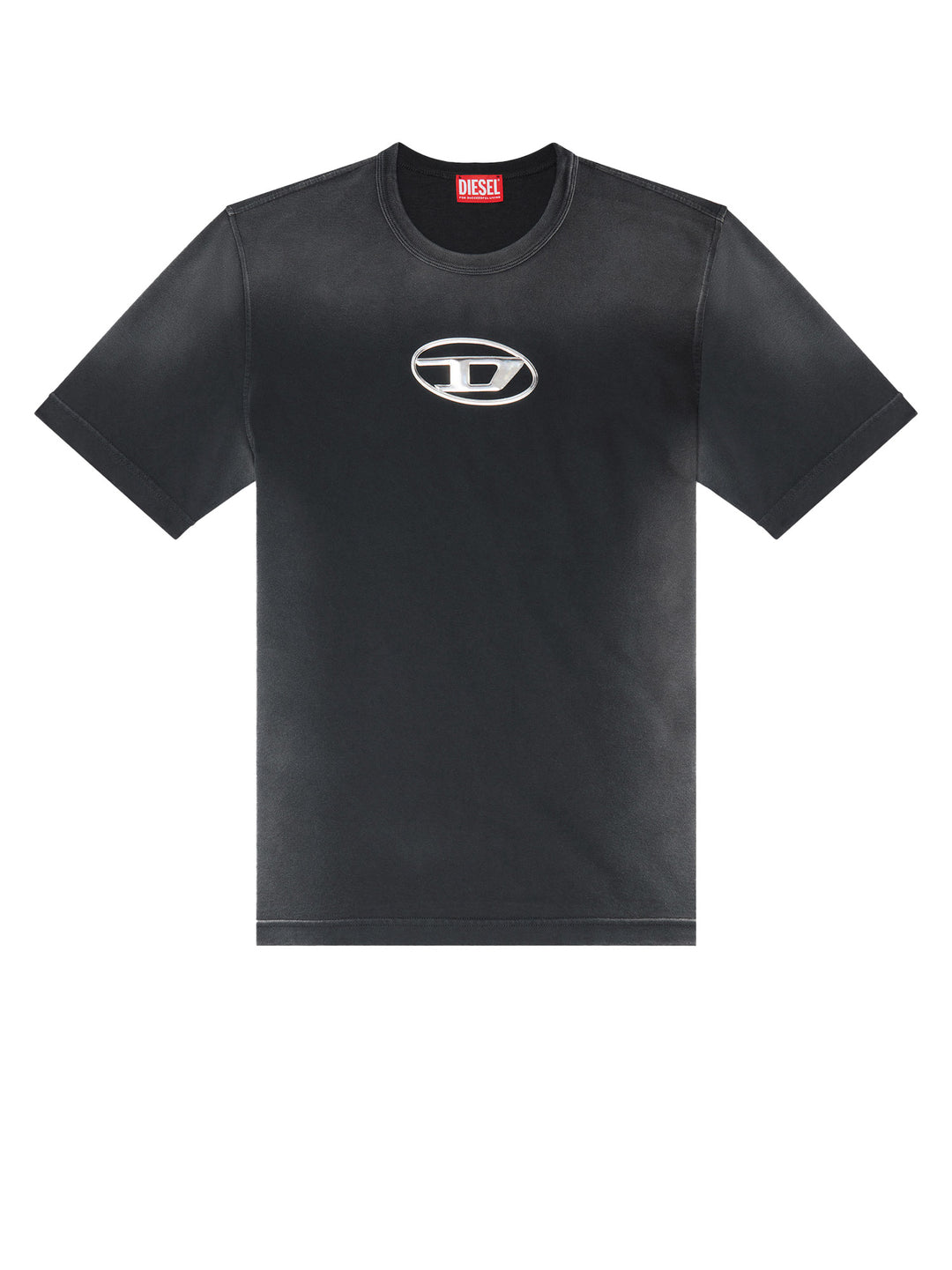 Cotton t-shirt with metal Oval-D logo