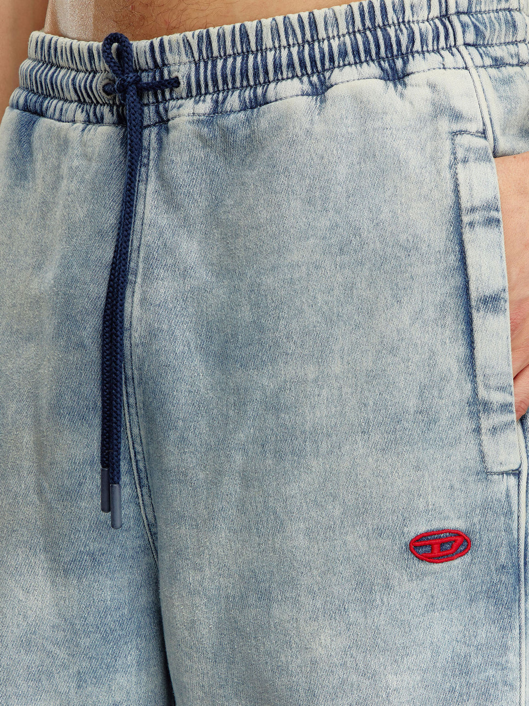 Cotton jeans with embroidered Oval-D logo