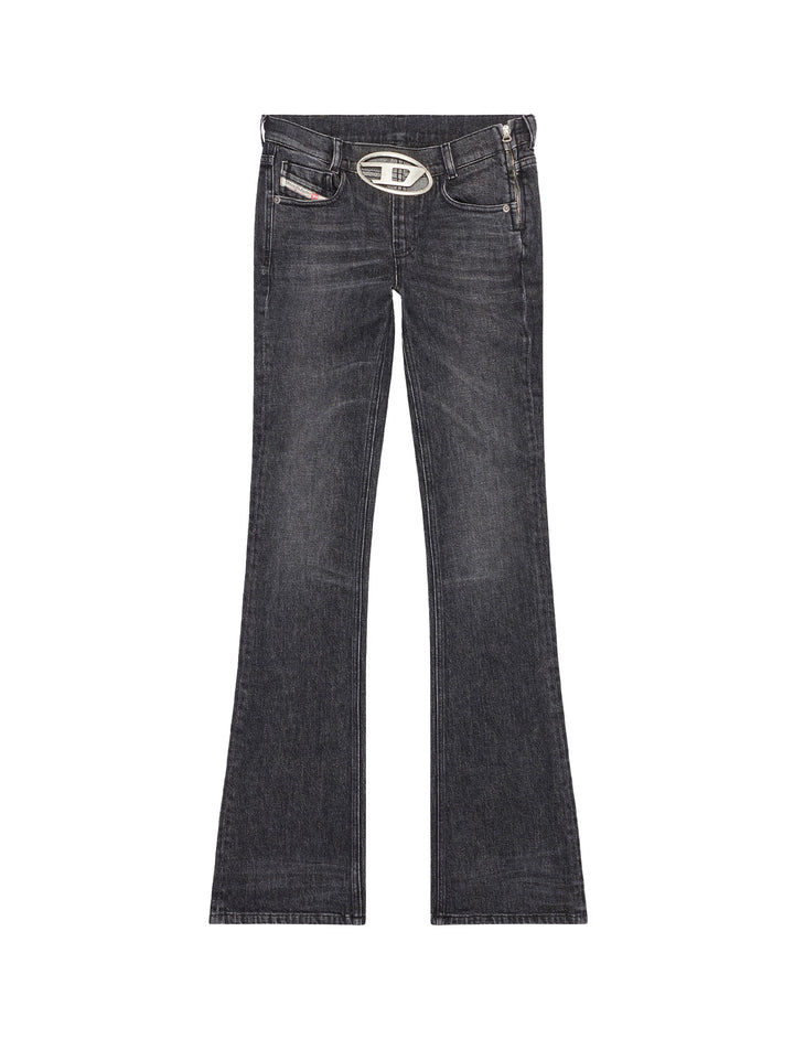 Cotton jeans with metal Oval-D logo