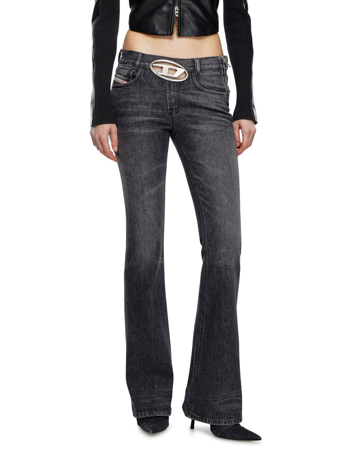 Cotton jeans with metal Oval-D logo