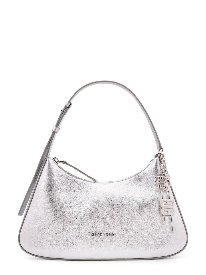 Lucky Lock Metallic Leather Shoulder Bag