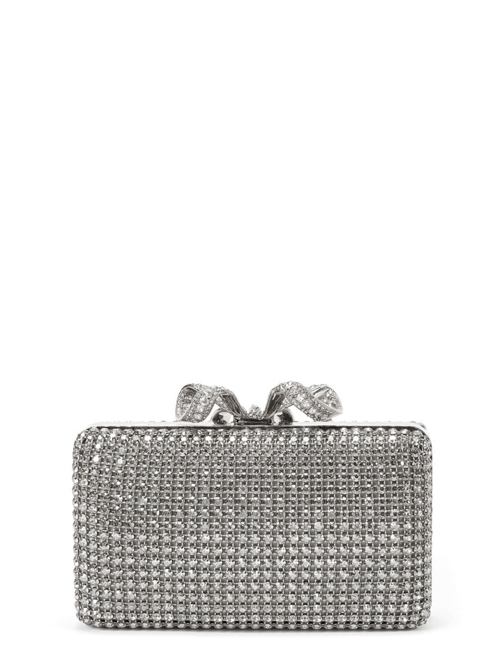 Clutch with all-over rhinestones