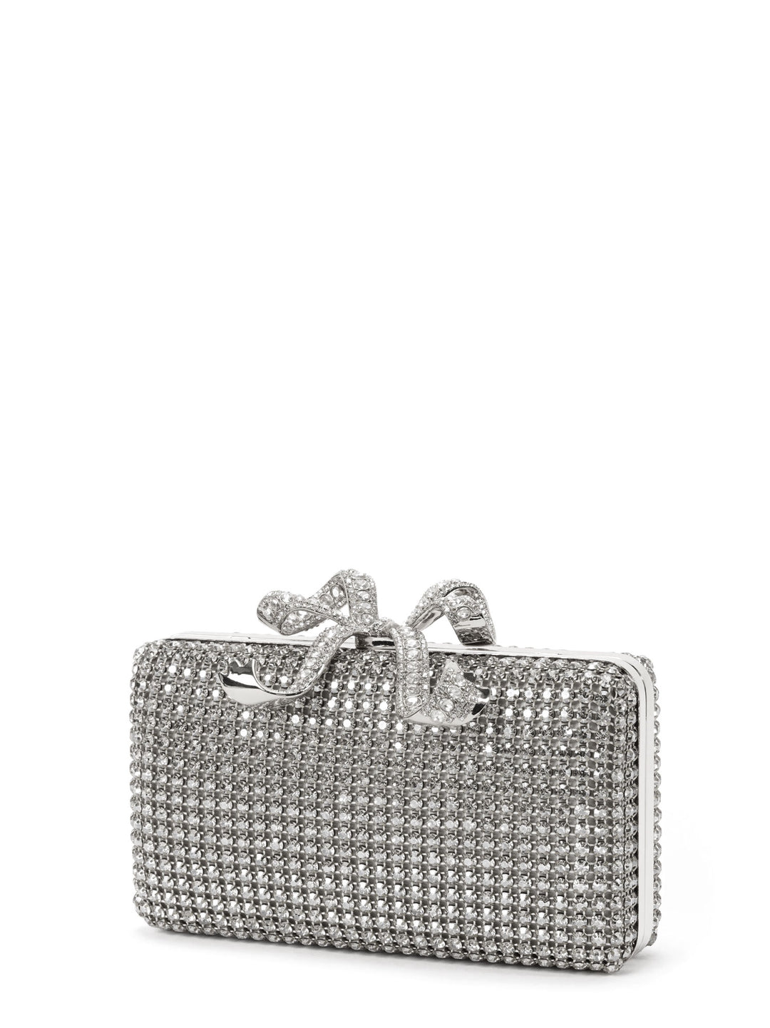 Clutch with all-over rhinestones