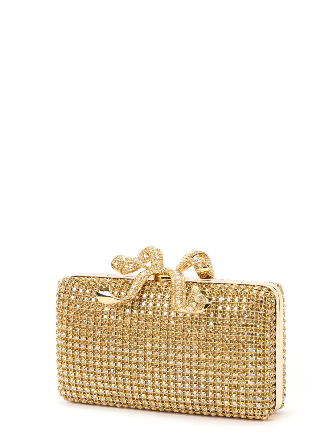 Clutch with all-over rhinestones