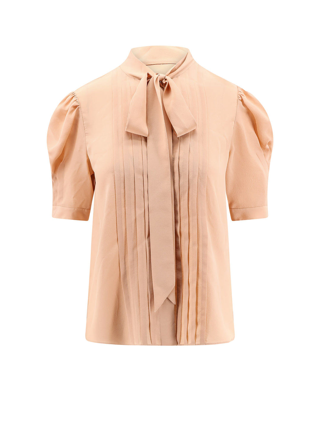 Lavallière crepe de Chine shirt