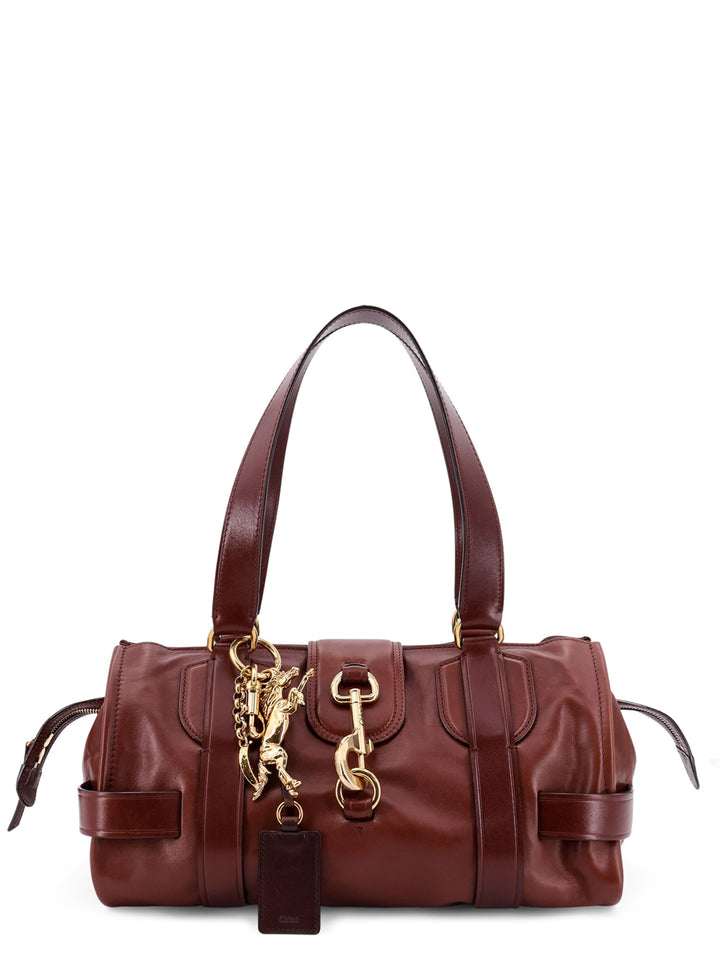 Kerala 25 leather handbag with maxi hook on the front