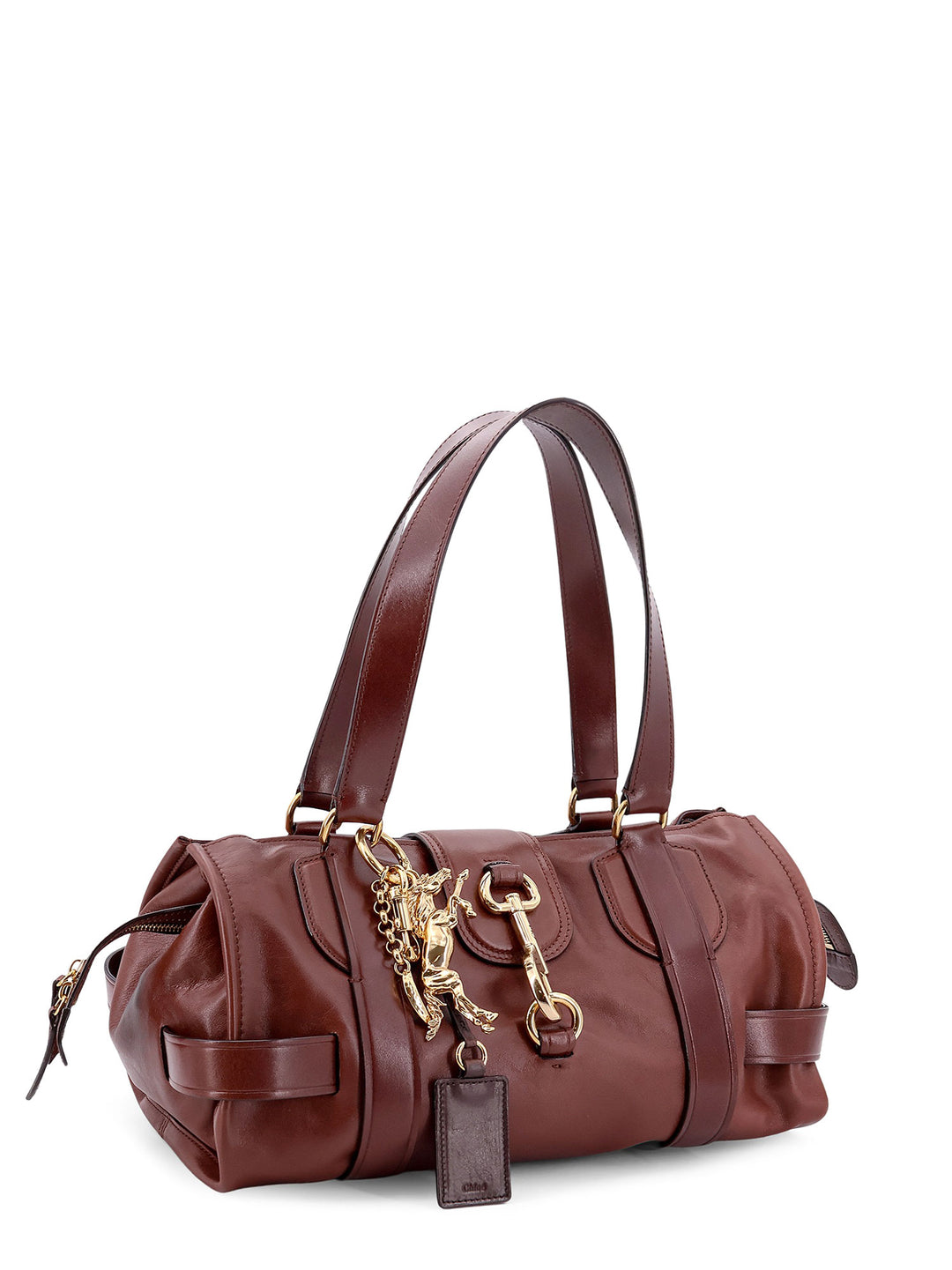 Kerala 25 leather handbag with maxi hook on the front