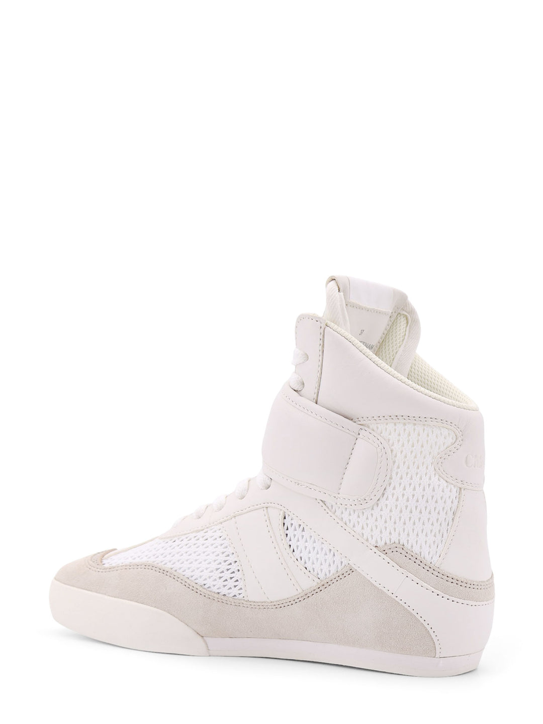 Chloé Kick recycled mesh, leather and suede