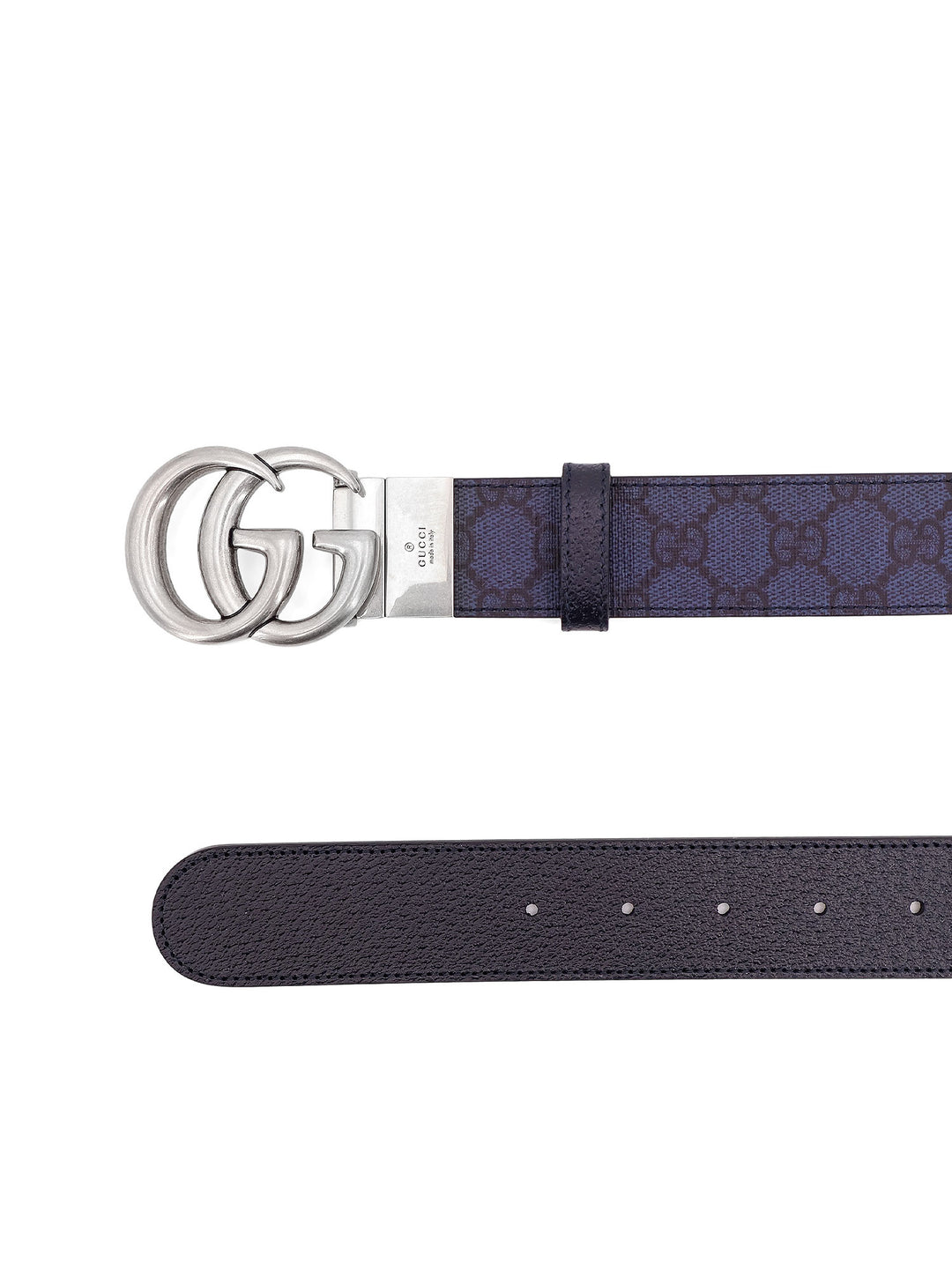 GG Supreme Fabric and leather belt