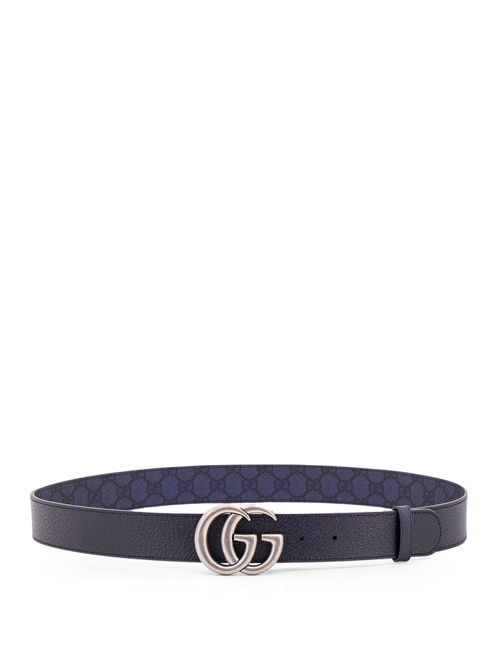 GG Supreme Fabric and leather belt