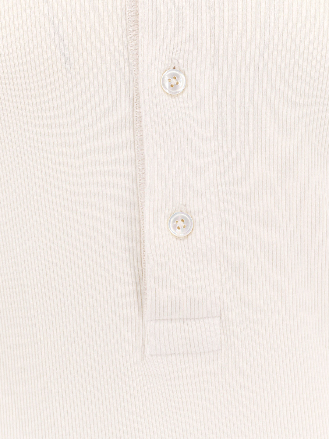 Cotton and modal blend T-shirt with embroidered logo on the bottom