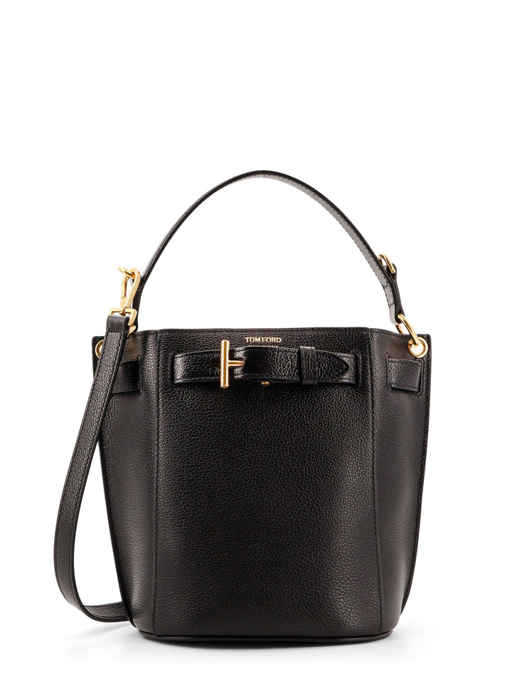 CrossBody leather bucket bag