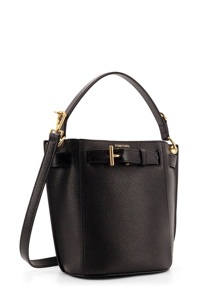 CrossBody leather bucket bag