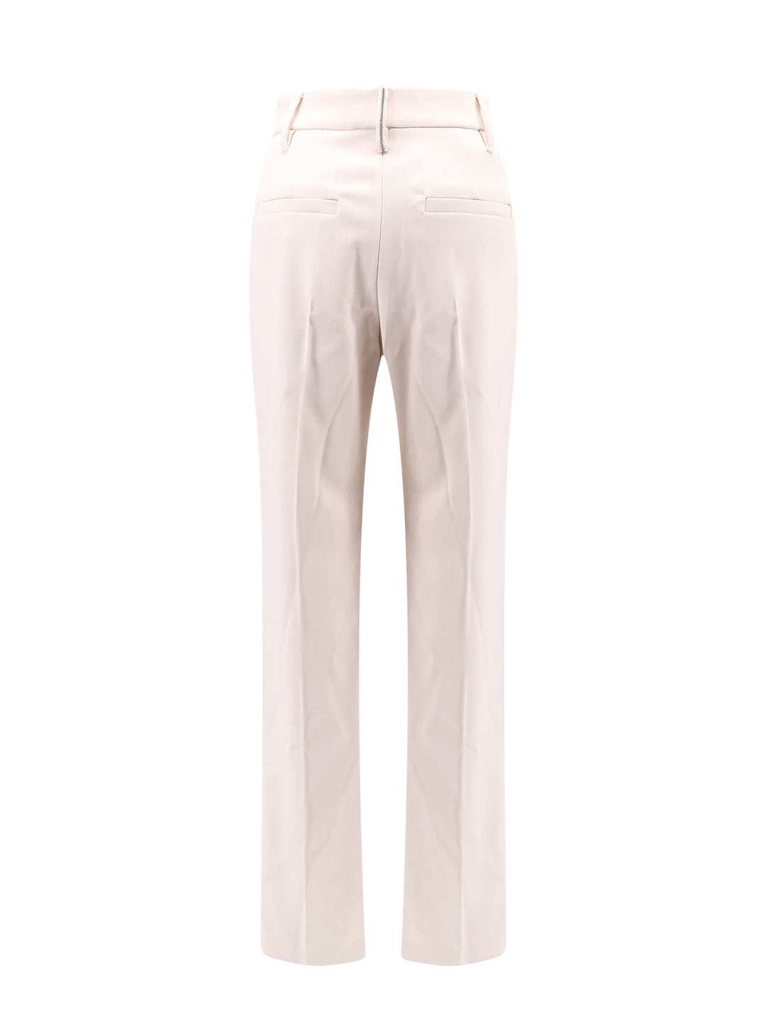 Cotton trouser with pinces and Monili detail