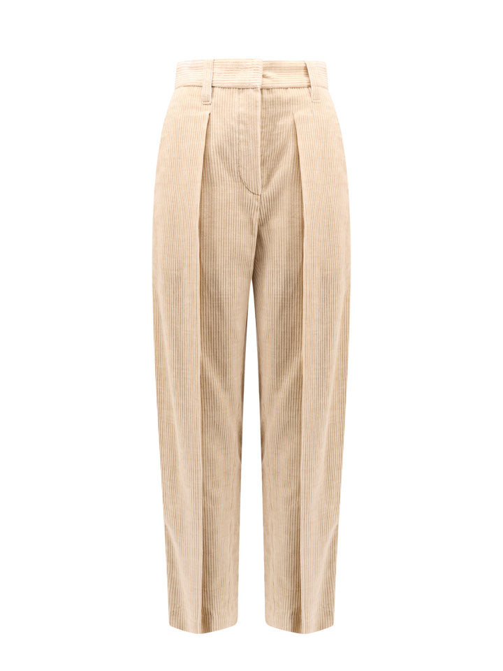 Corduroy trouser with pinces