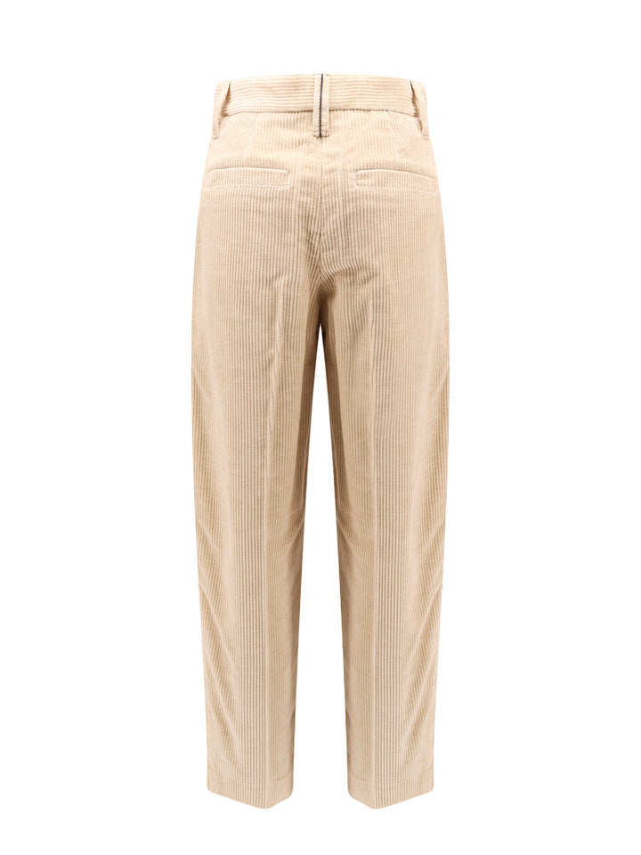 Corduroy trouser with pinces