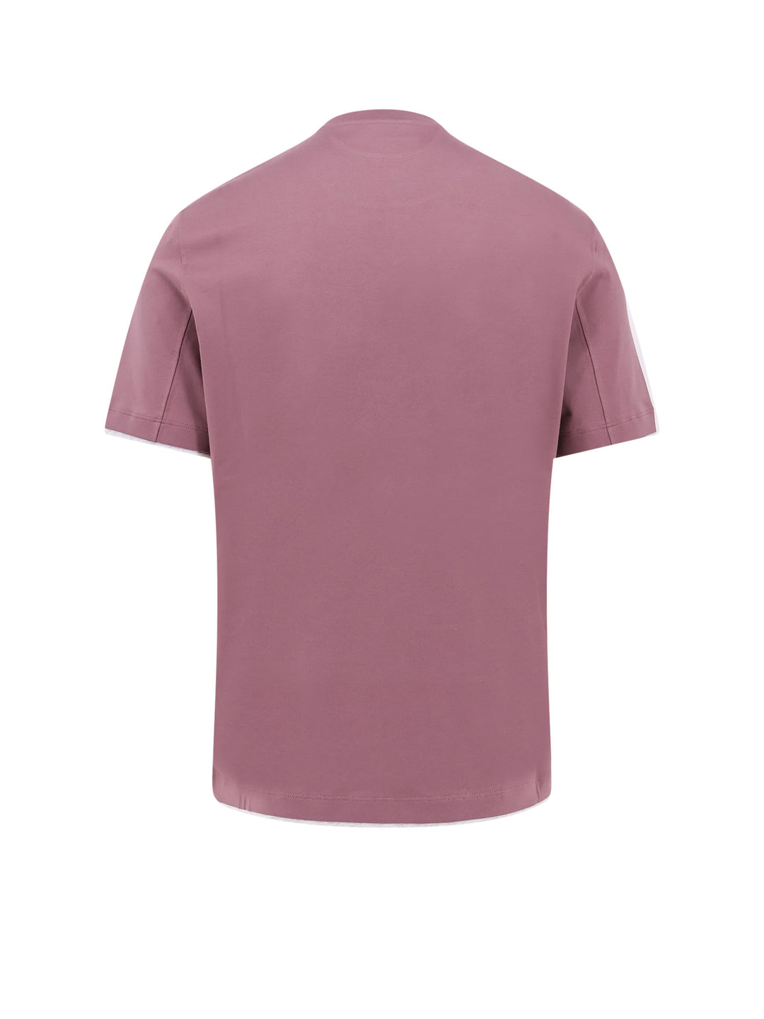 Cotton t-shirt with contrasting profiles