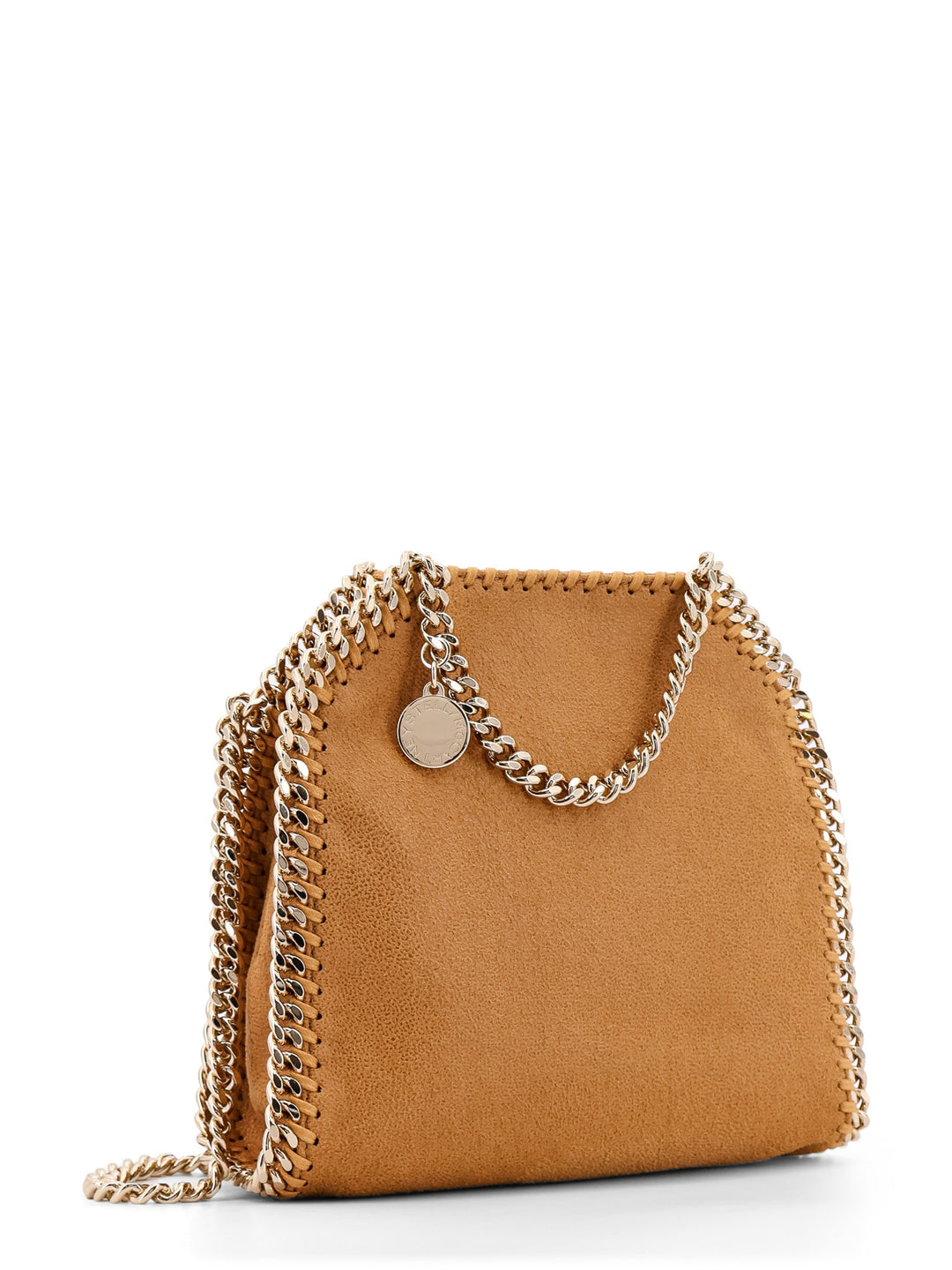 Falabella Mini Tote Shoulder Bag in Shaggy Deer Eco Shiny Fabric