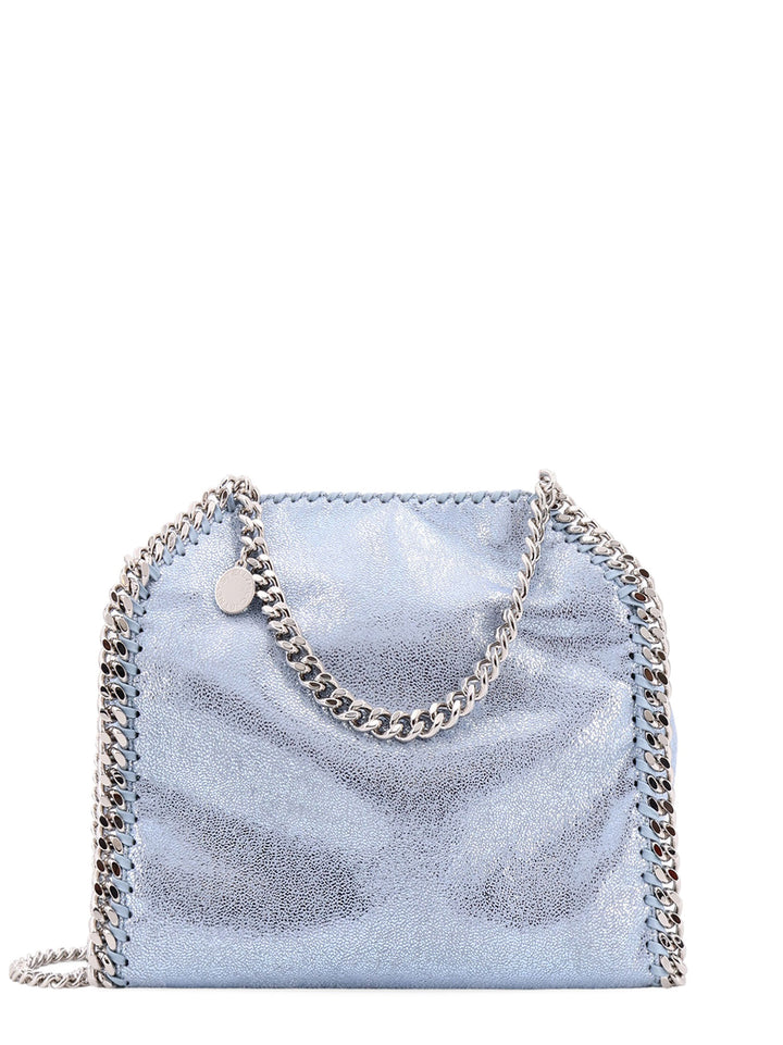 Falabella Mini Tote Shoulder Bag in Shaggy Deer Eco Shiny Fabric