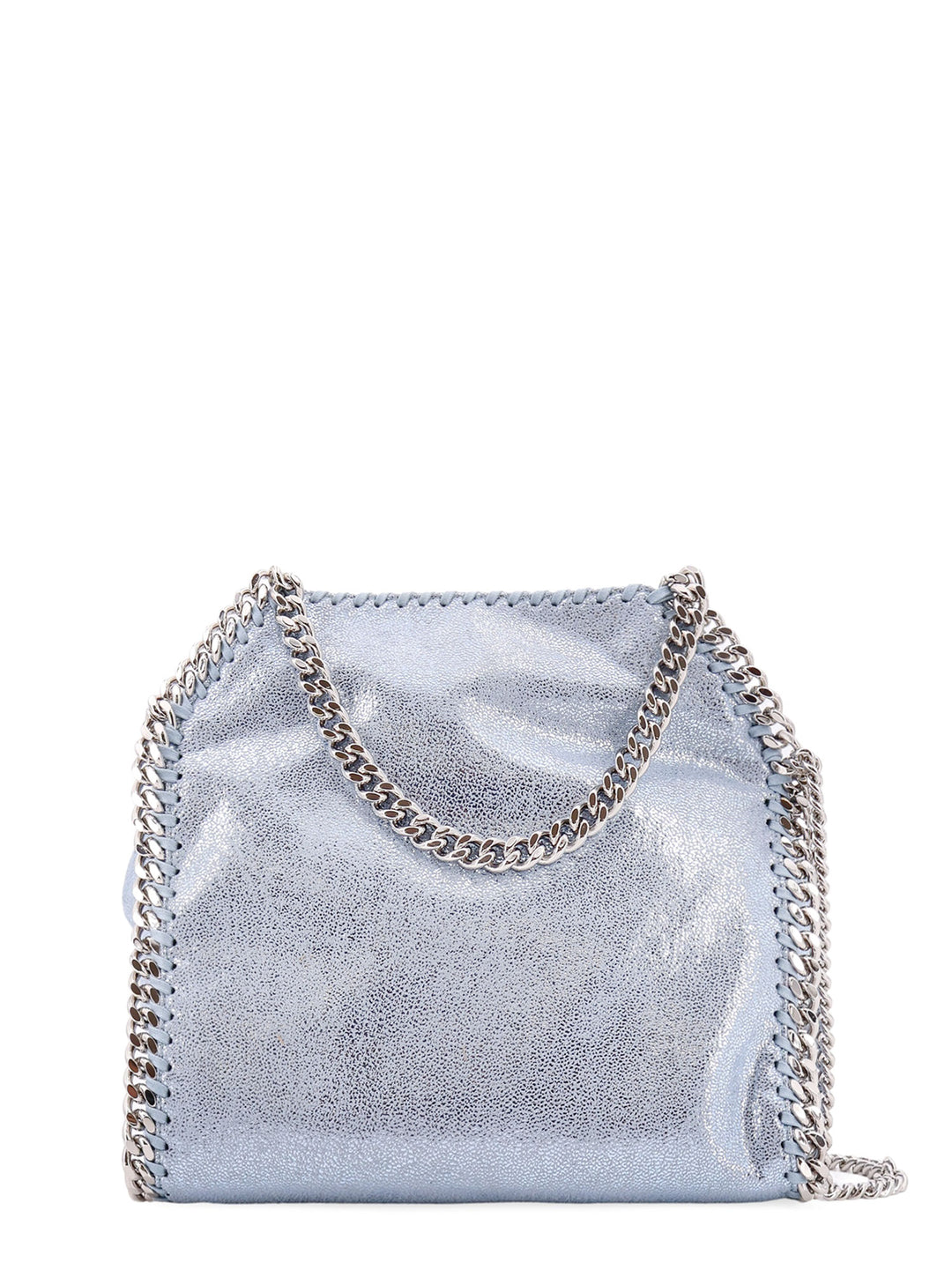 Falabella Mini Tote Shoulder Bag in Shaggy Deer Eco Shiny Fabric